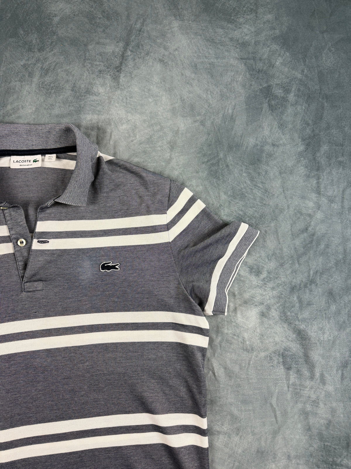 Lacoste Polo Shirt gestreift L